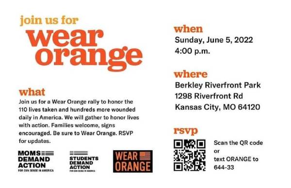 Wear Orange Rally Promotion